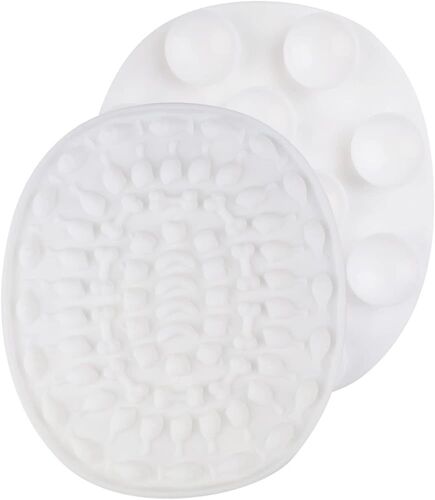 Tapis De Lèche Pour Chien, Tapis De Bain En Silicone Pour Chien Tampon À Lécher Dispositif De Distraction À Alimentation Lente Avec Ventouses Pour Baignade Toilettage Entraînement (Blanc)