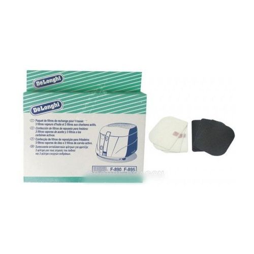 KIT FILTRES DE 3 HUILES, 3 CHARBONS ET 3 VAPEURS POUR FRITEUSE DELONGHI