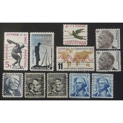Etats Unis Oblitéré N°778 Et + Lot De 11 Timbres De 1965