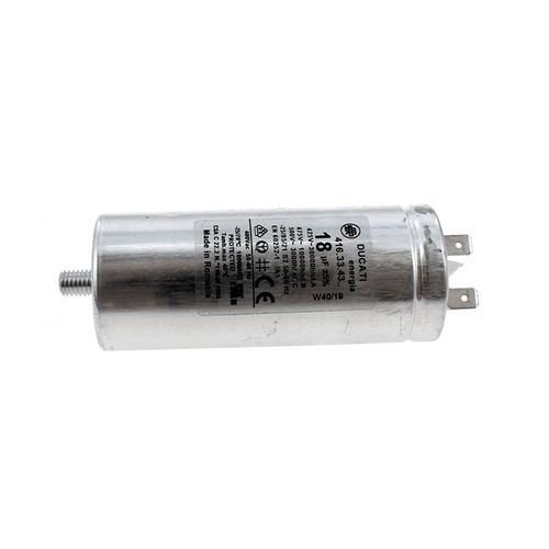 CONDENSATEUR 18 UF. COMPRESSOR POUR SECHE LINGE GROUPE INDESIT - C00296252