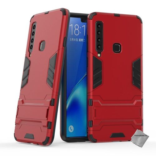 Housse Etui Coque Rigide Anti Choc Pour Samsung Galaxy A9 (2018) + Film Ecran - Rouge