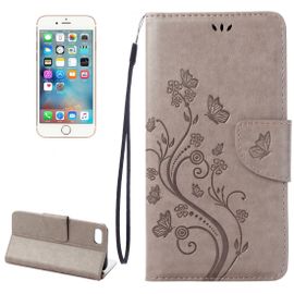 Pour Iphone 8 & 7 Pressed Flowers Etui À Rabat En Cuir Horizontal Avec Porte-Cartes Et Fentes Pour Cartes (Vert)