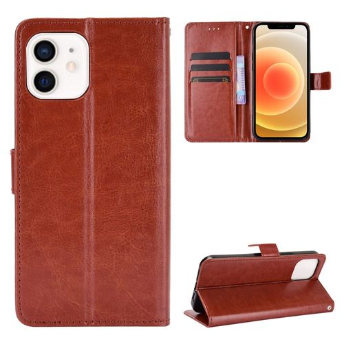 Coque Iphone 12 Mini,Etui Pour Iphone 12 Mini,Coque En Cuir Pour Iphone 12 Mini,Convient A Etui La Iphone 12 Mini,Marron