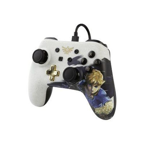 Manette Powera Character Series Filaire Blanc Link Edition Bensussen Deutsch & Associates Pour Nintendo Switch