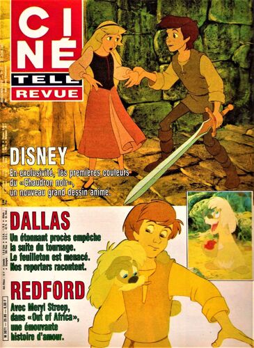 Cine Tele Revue - N° 24 - 20/06/1985 - Disney - Dallas - Redford - 1985 -