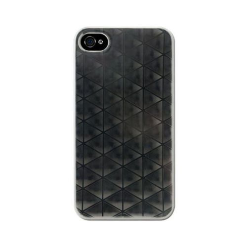 Coque Iphone 4 4s Noir Effet Kaléidoscopique Silicone Rigide (Tpu)