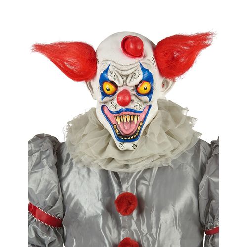 Masque Latex Clown Rouge Blanc Et Bleu Adulte