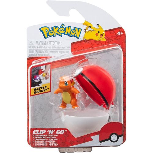 Pokemon Clip N Go Charmander And Poke Ball
