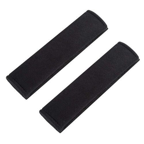 Voiture Protège Ceinture de Sécurité Coussin,Coussin Ceinture de Sécurité Amovible pour Adultes et Enfants Protéger Cou/Epaules (Noir 2pcs)