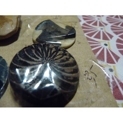 Ueue5 Lot 1 Bouton Ancien Diam 25 Sculte Collection