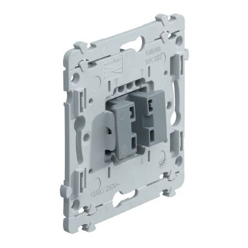 Hager WK022 Bouton Poussoir Kallysta 1O+1F Blanc