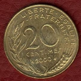 6 Pièces De 20 Centimes À Saisir