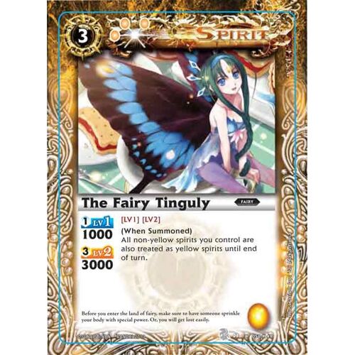 Carte Battle Spirits The Fairy Tinguly Japonaise