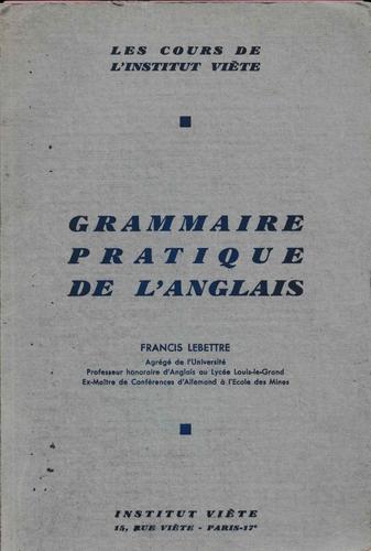 Grammaire Pratique De L'anglais