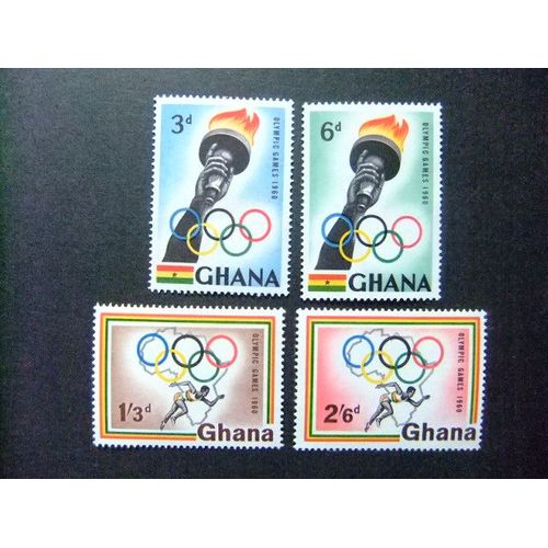 Ghana 1960 Jeux Olympiques De Rome Yvert 75 / 78 ** Mnh