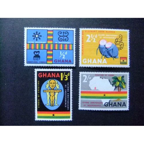 Ghana 1959 2 Aniversario De La Independencia Yvert 35 / 38 ** Mnh