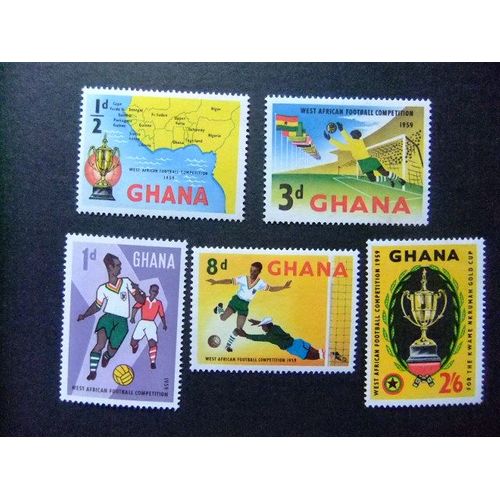 Ghana 1959 Campeonato De Football Yvert 54 / 58 ** Mnh