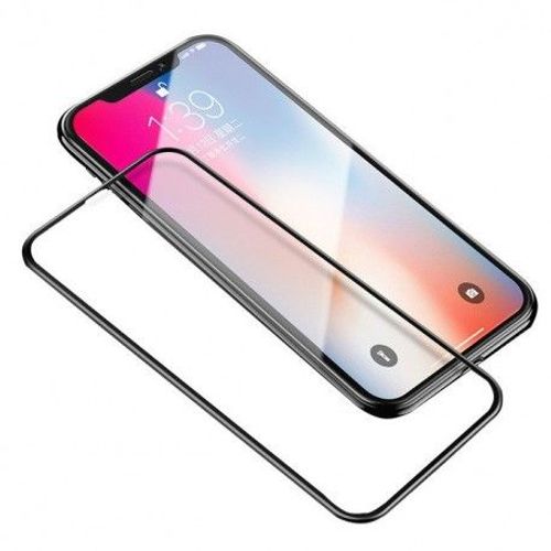 Film Verre Trempé Pour Iphone Xsmax Intégral Noir