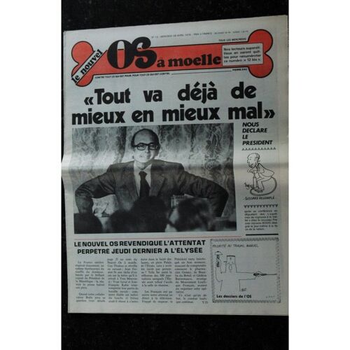 Le Nouvel Os À Moelle N° 13 - 28 Avril 1976 -