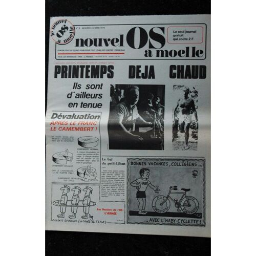 Le Nouvel Os À Moelle N° 8 - 24 Mars 1976 -