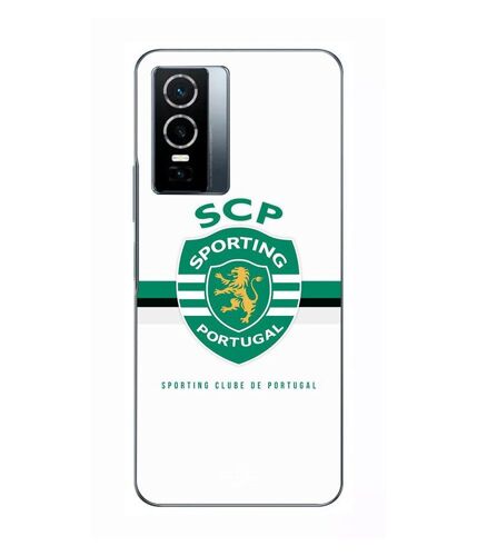 Coque Pour Vivo Y76 5g Scp Sporting Portugal Fond Blanc