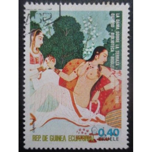 Guinee Equatoriale N°62h Tableau De Nus Oblitéré