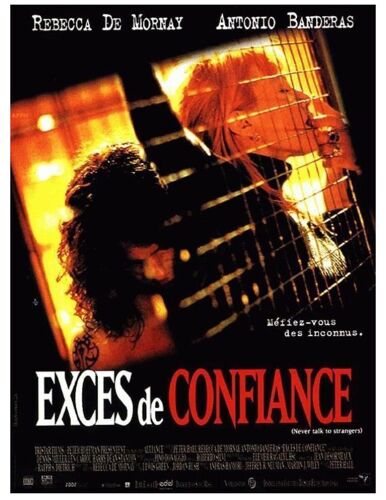 Affiche Cinéma Originale "L'exces De Confiance" 40x60cm Pliée