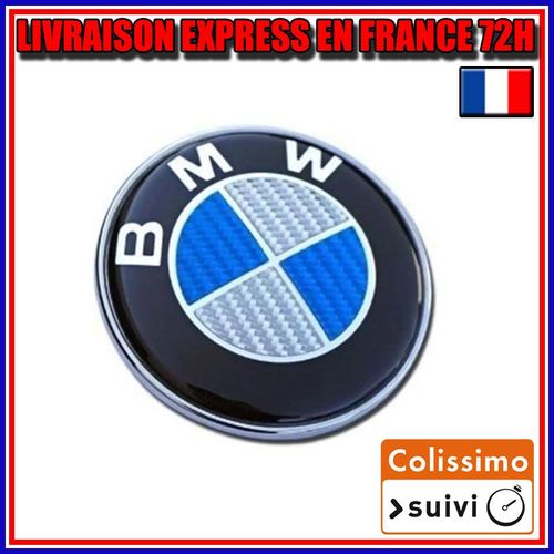 Badge Capot Bleu 82mm Bmw X3 E83 F25 + X4 F26 + X5 E53 E70 + X6 E71 + Z3 E36