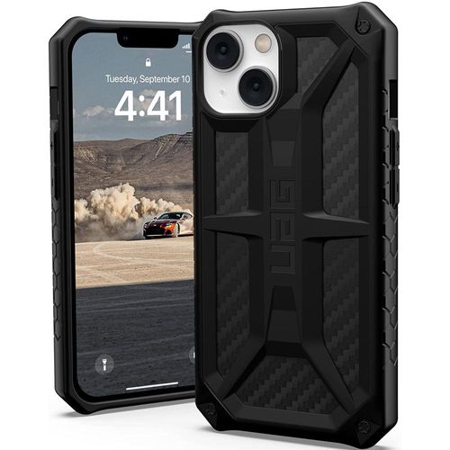 Coque Uag Série Monarch Pour Iphone 14+ Métal Carbone Noir