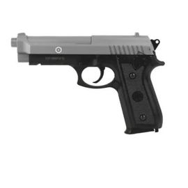 Pistolet A Billes Pt 92 Spring Dual Tone Black Metal Culasse Metal 0.500 J