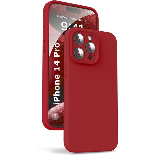 Coque Silicone Rouge Pour Iphone 14 Pro Little Boutik®