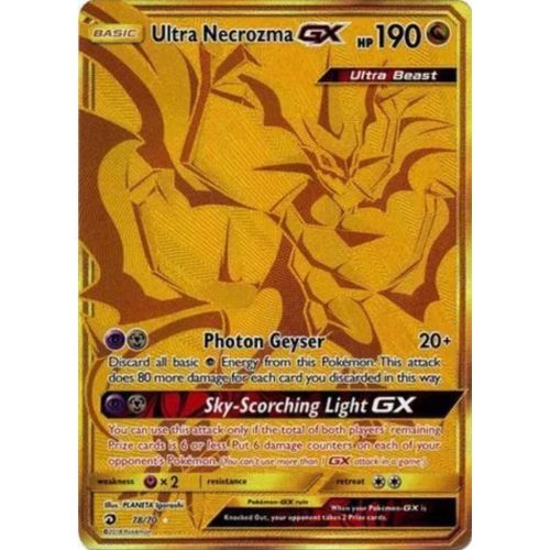 Ultra Necrozma Gx 78/70 Gold