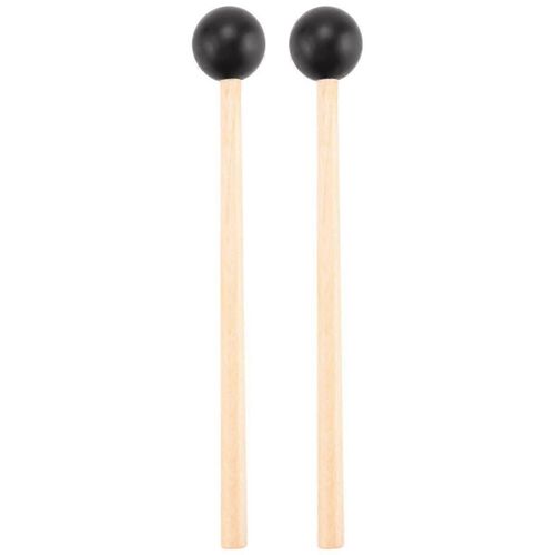 2 Pcs Tête En Caoutchouc Souple Bâtons De Poignée En Bois Cloche Maillets Pour Glockenspiel Xylophone Bell Music Instrum