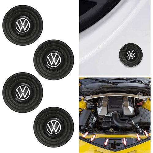 4pcs Auto-Adhésif Amortisseurs De Voiture, Amortisseurs Et Silencieux De Porte De Voiture Pour Volkswagen Bora Beetle Tiguan