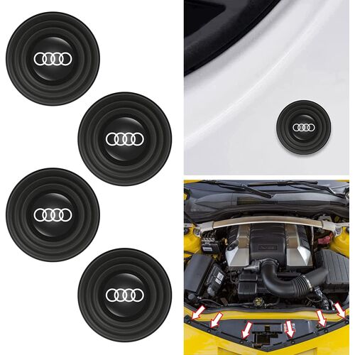 Pvc Coussin De Pare-Chocs Absorbant Les Chocs De Voiture Porte Pour Audi A1 A3 Rs3 A4 A5 A6 A7 Rs7 A8 Q3 Q5 Q7 R8 - 4pc