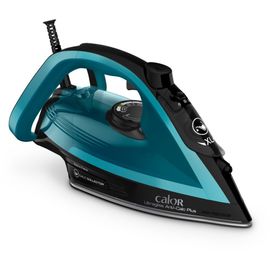 Calor Ultragliss Anti-Calc Plus FV6832C0 - Fer à vapeur Noir glama/bleu boréal