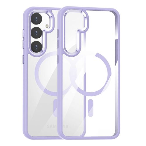 Coque Magnétique Transparente Pour Samsung Galaxy S24, Compatible Avec La Protection Antichoc Magsafe Pour Galaxy S24