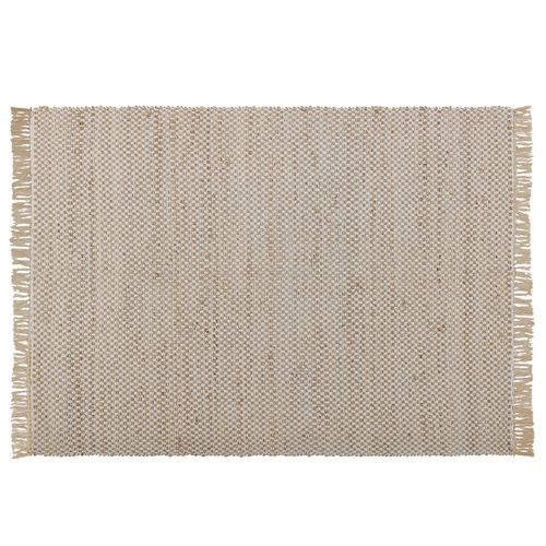 Tapis Beige À Carreaux 140 X 200 Cm Zerdali