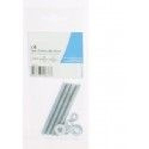 Lot 4 tiges filetées °6 x 70mm + écrous + rondelles pour scellement chimique BATIFIX