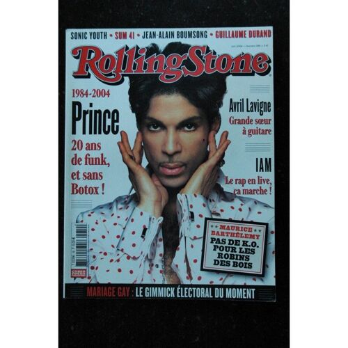 Rolling Stone 2004 04 Cover Prince Lavigne Iam Bob Sinclar Arno Booba Chris Rea Raymond Depardon - 2004 04