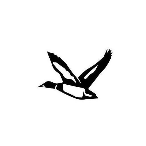 Autocollant Canard Colvert Oiseau Stickers Adhesif - Taille : 4 Cm - Couleur : Rouge