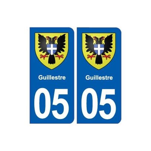 05 Guillestre Blason Ville Autocollant Plaque Stickers - Couleur : Arrondis - Angles : Arrondis
