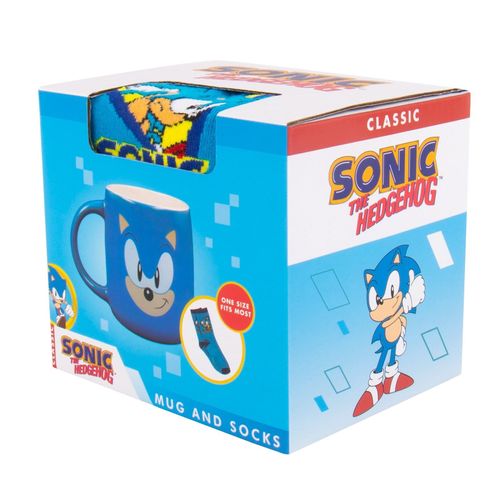 Sonic The Hedgehog - Tasse Et Chaussettes- Colis Cadeau