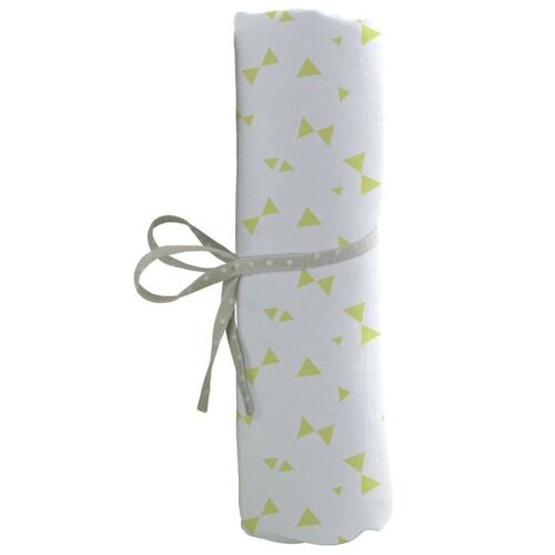 Babycalin Drap Housse Jersey Bébé 70 X 140 Cm Imprimé Noeuds Vert