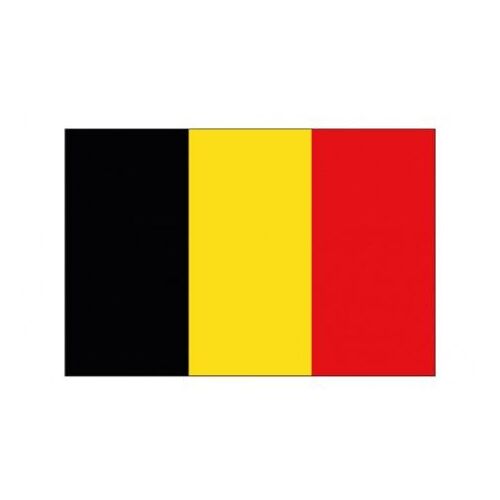 Autocollant Drapeau Belgium Belgique Sticker - Taille : 8 Cm