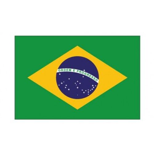 Autocollant Drapeau Brazil Brésil Sticker - Taille : 8 Cm