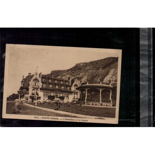 Carte Postale Sainte-Adresse - L'hostellerie Et La Falaise En L'état Sur Les Photos