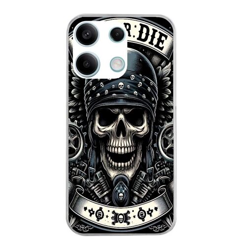 Coque Pour Redmi Note 13 Pro 5g Motif Mort Motard