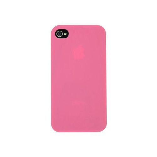 Coque Iphone 5 5s Se Rose Finition Rubber Silicone Rigide (Tpu) + 1 Film