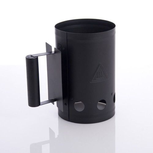 Cheminée D'allumage Grise Pour Barbecue À  Charbon